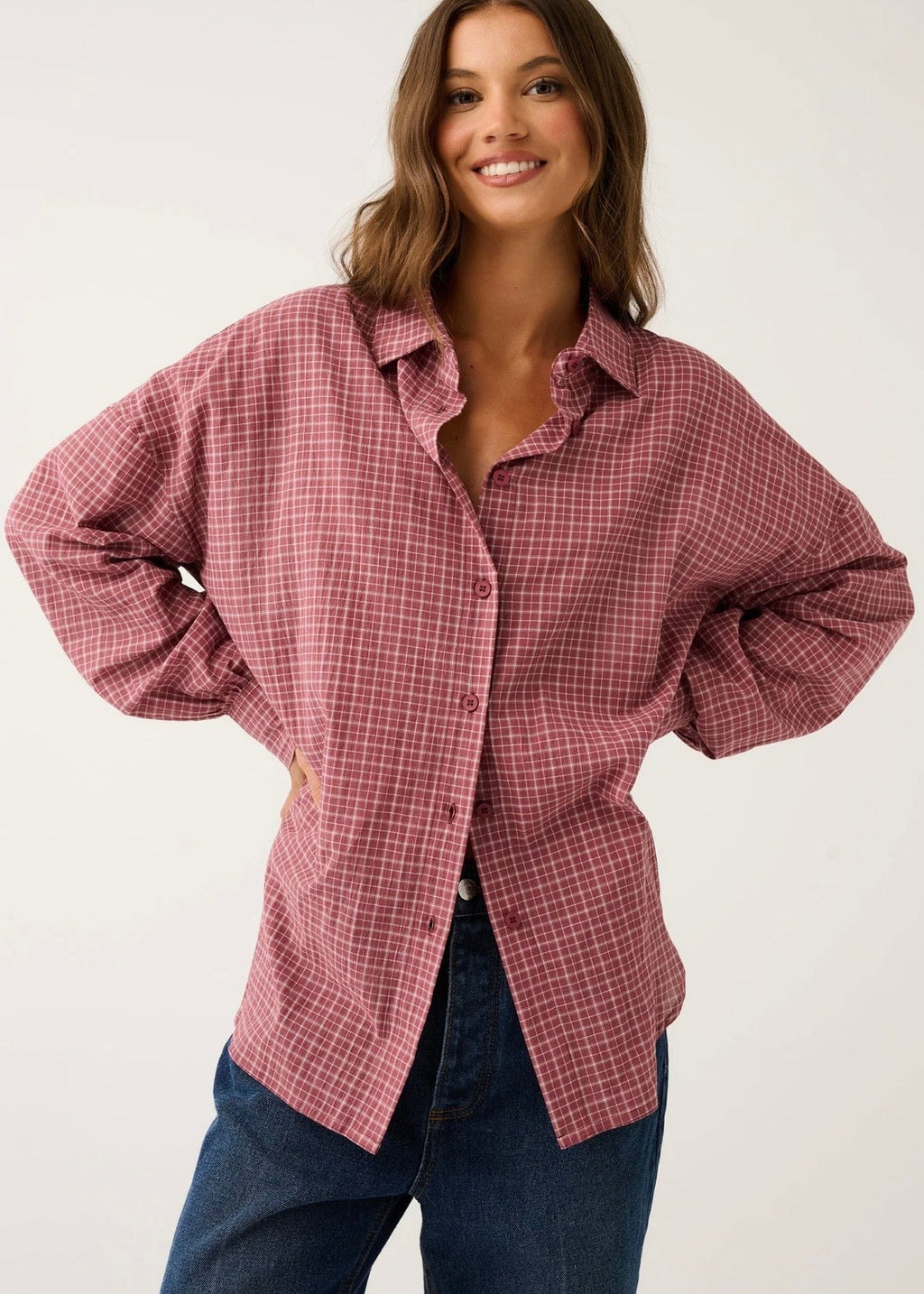 Darby Shirt ~ Mulberry Check