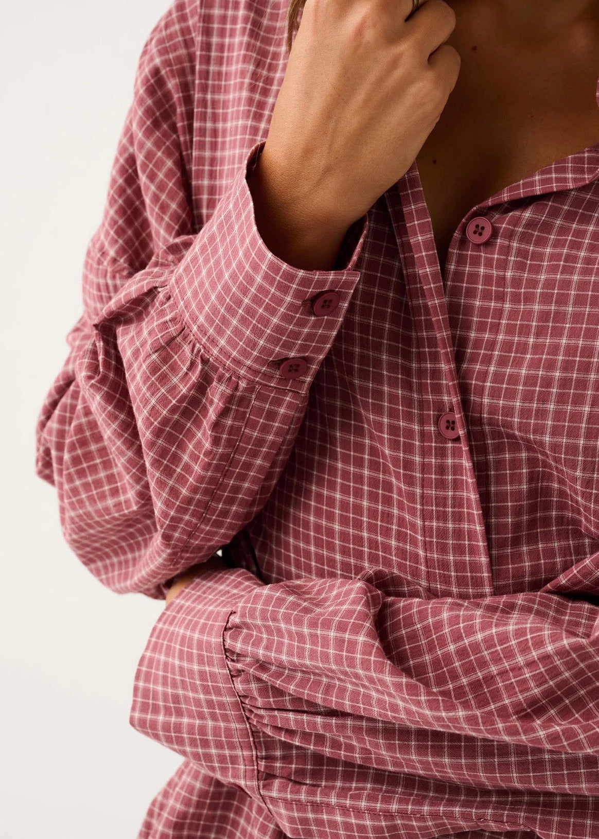Darby Shirt ~ Mulberry Check