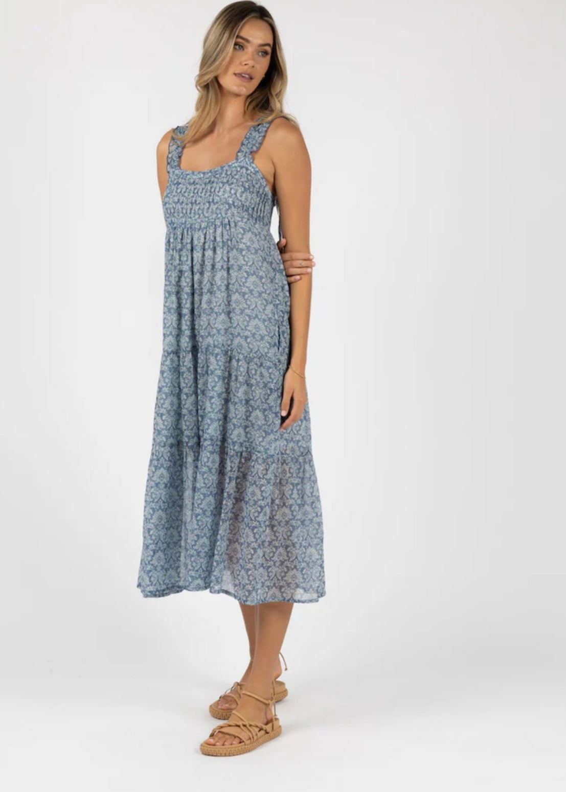 Vacay Aries Dress ~ Blue Print