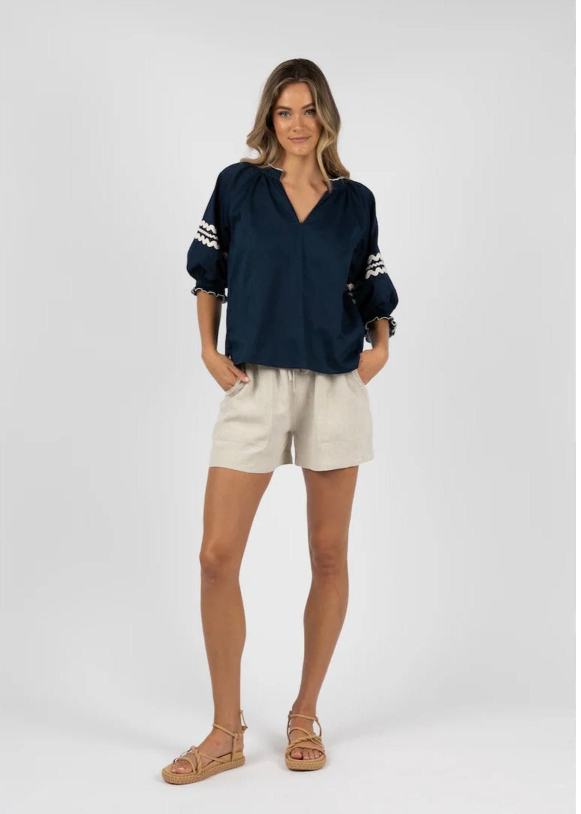Ziggy Blouse ~ Navy