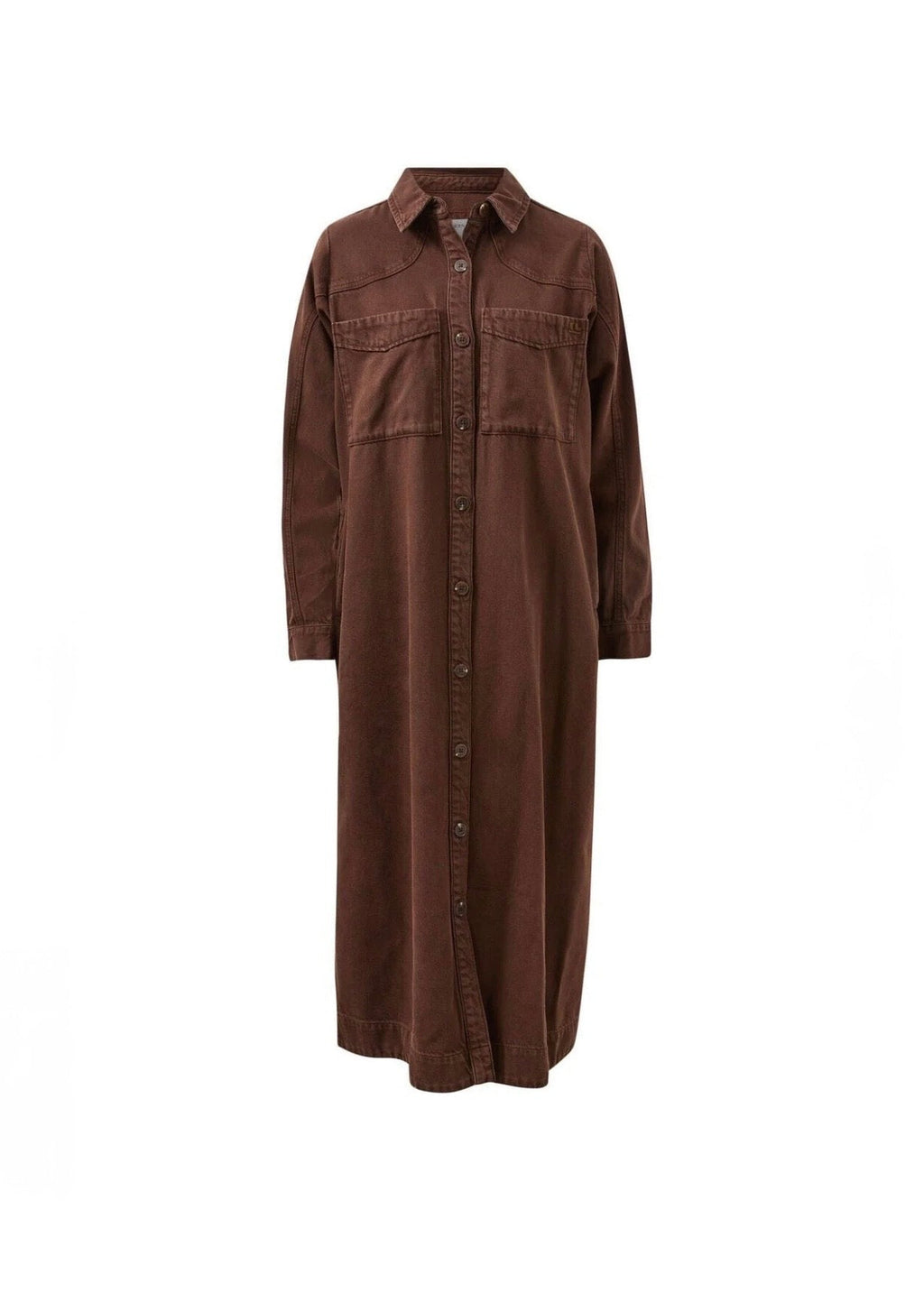 Rae Long Sleeve Midi Dress ~ Chocolate