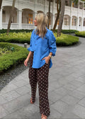 Peta Oversized Shirt ~ Amalfi Blue