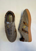 2001 Parallel Sneaker ~ Walnut/Leopard Suede