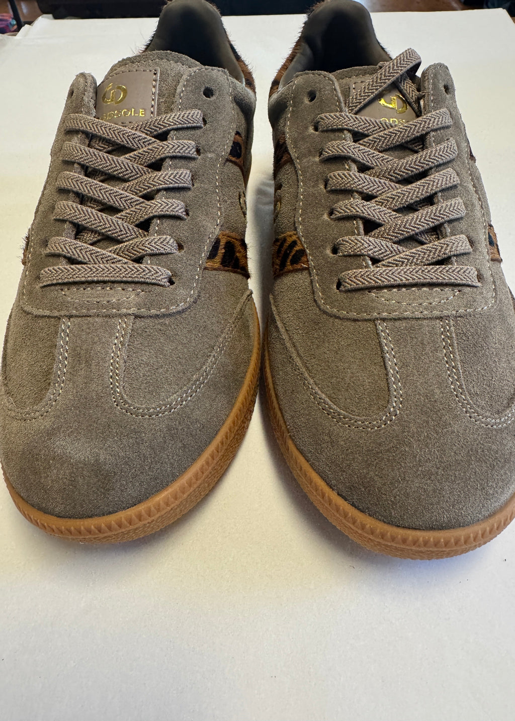 2001 Parallel Sneaker ~ Walnut/Leopard Suede