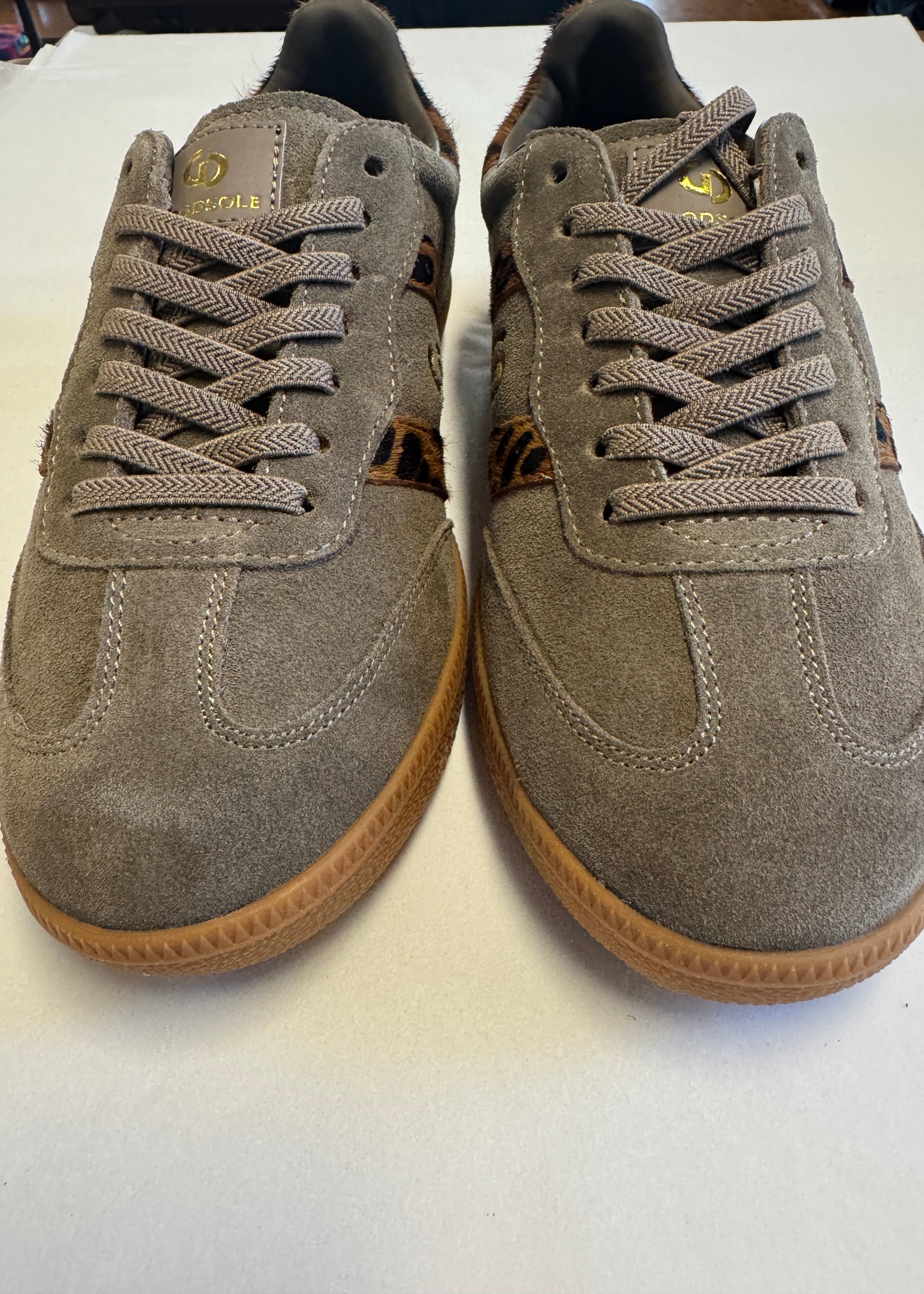 2001 Parallel Sneaker ~ Walnut/Leopard Suede