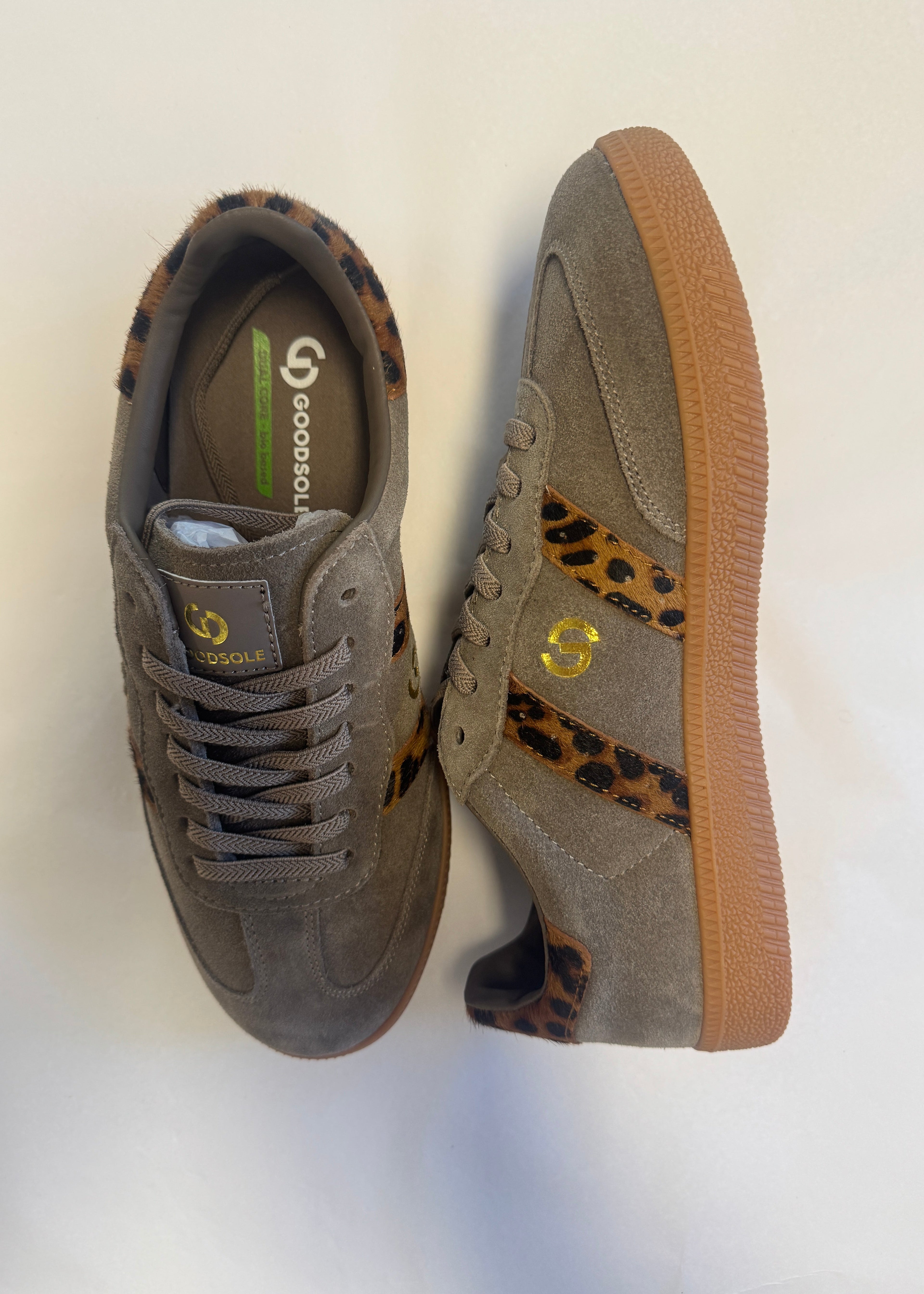 2001 Parallel Sneaker ~ Walnut/Leopard Suede