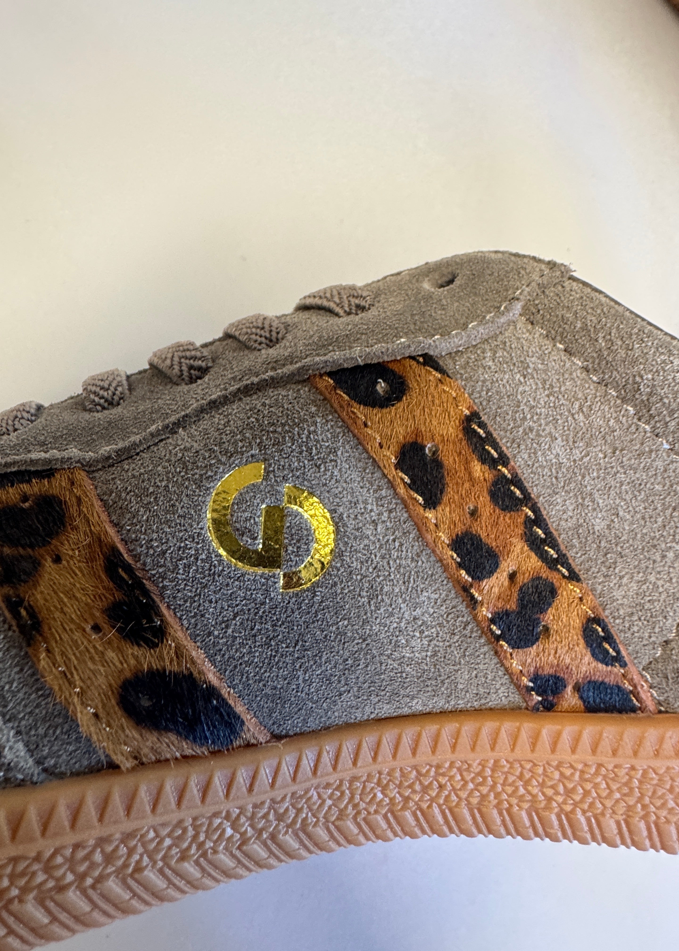 2001 Parallel Sneaker ~ Walnut/Leopard Suede