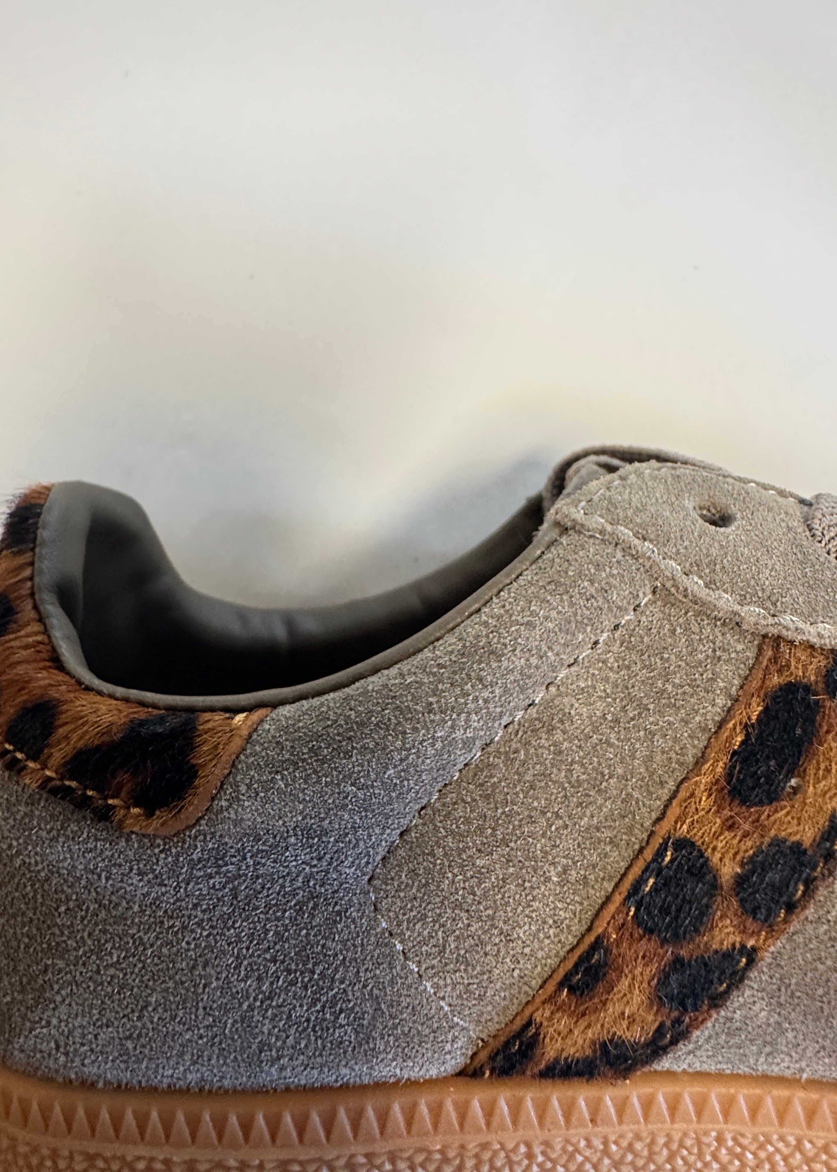 2001 Parallel Sneaker ~ Walnut/Leopard Suede