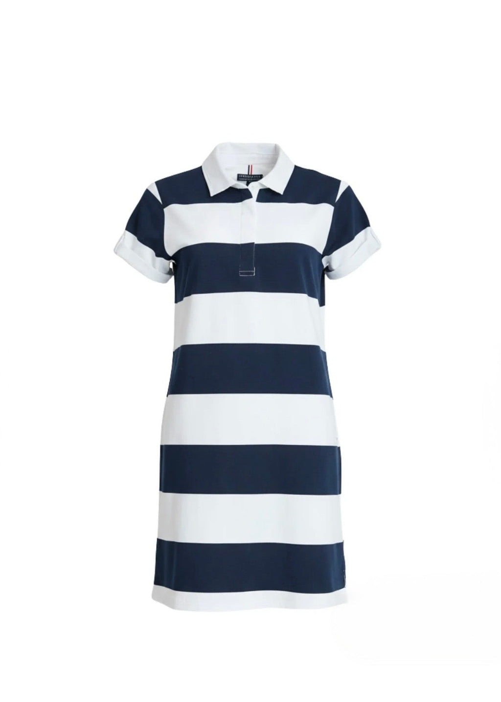 Riviera Polo Dress ~ Navy Stripe