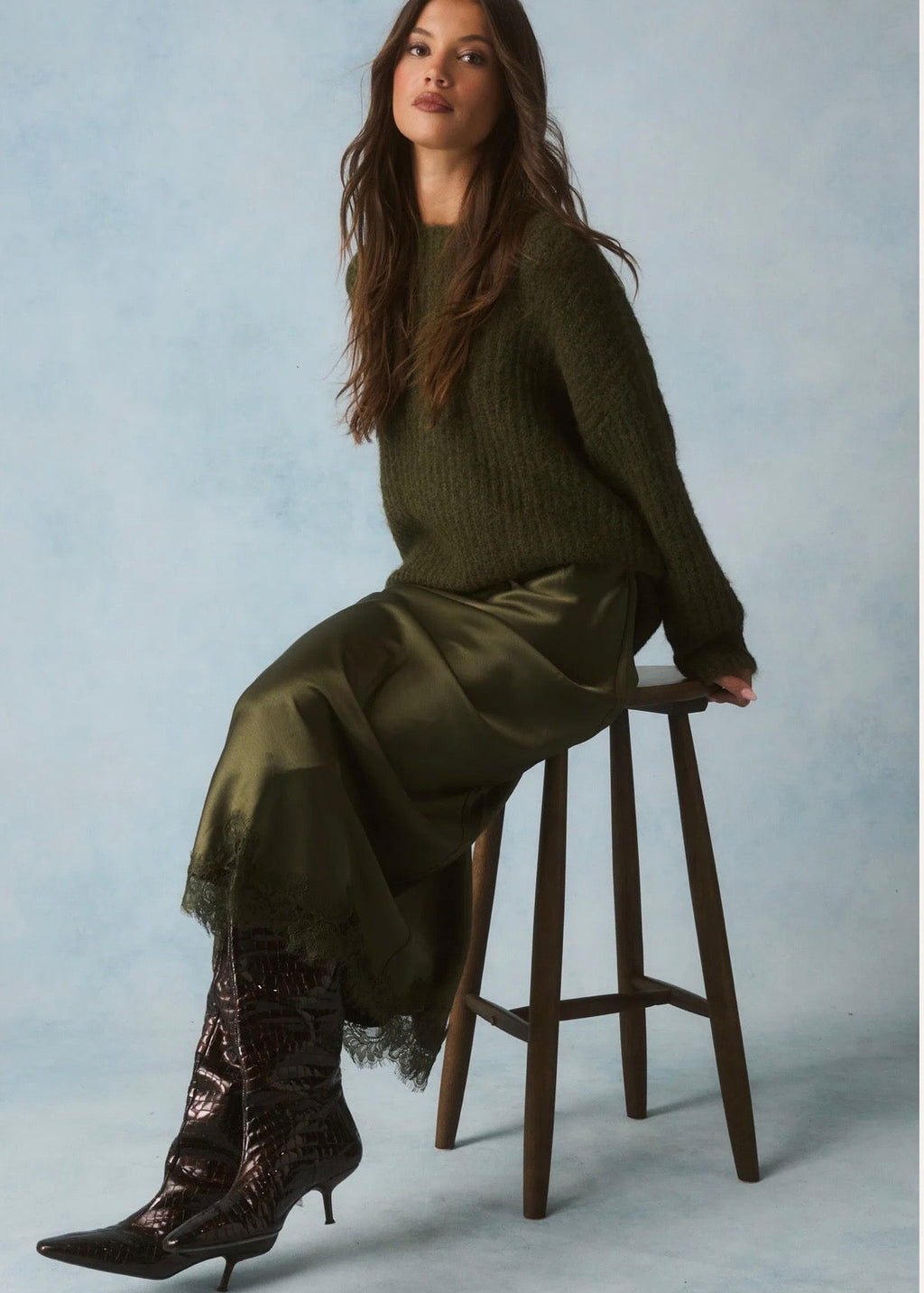 Luna Skirt ~ Khaki