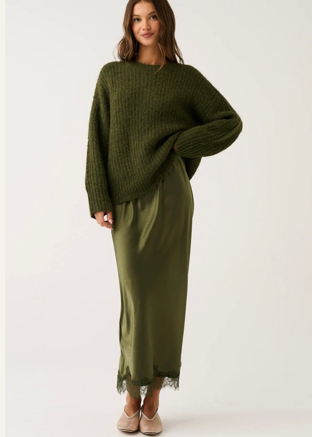 Luna Skirt ~ Khaki