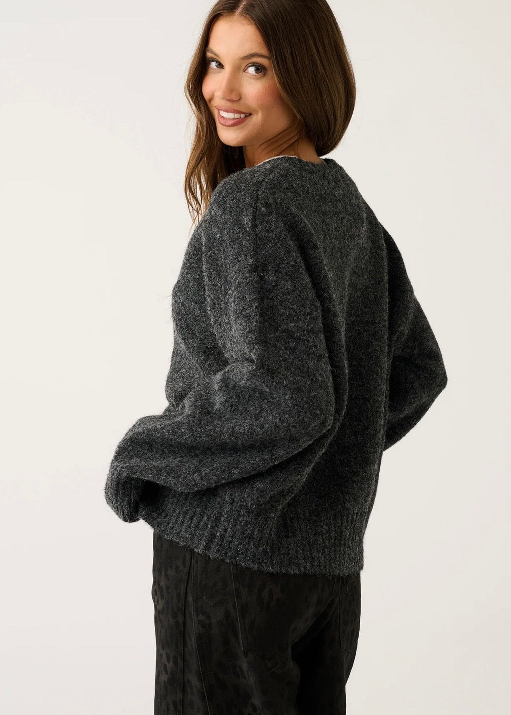 Aurora Cardi ~ Charcoal