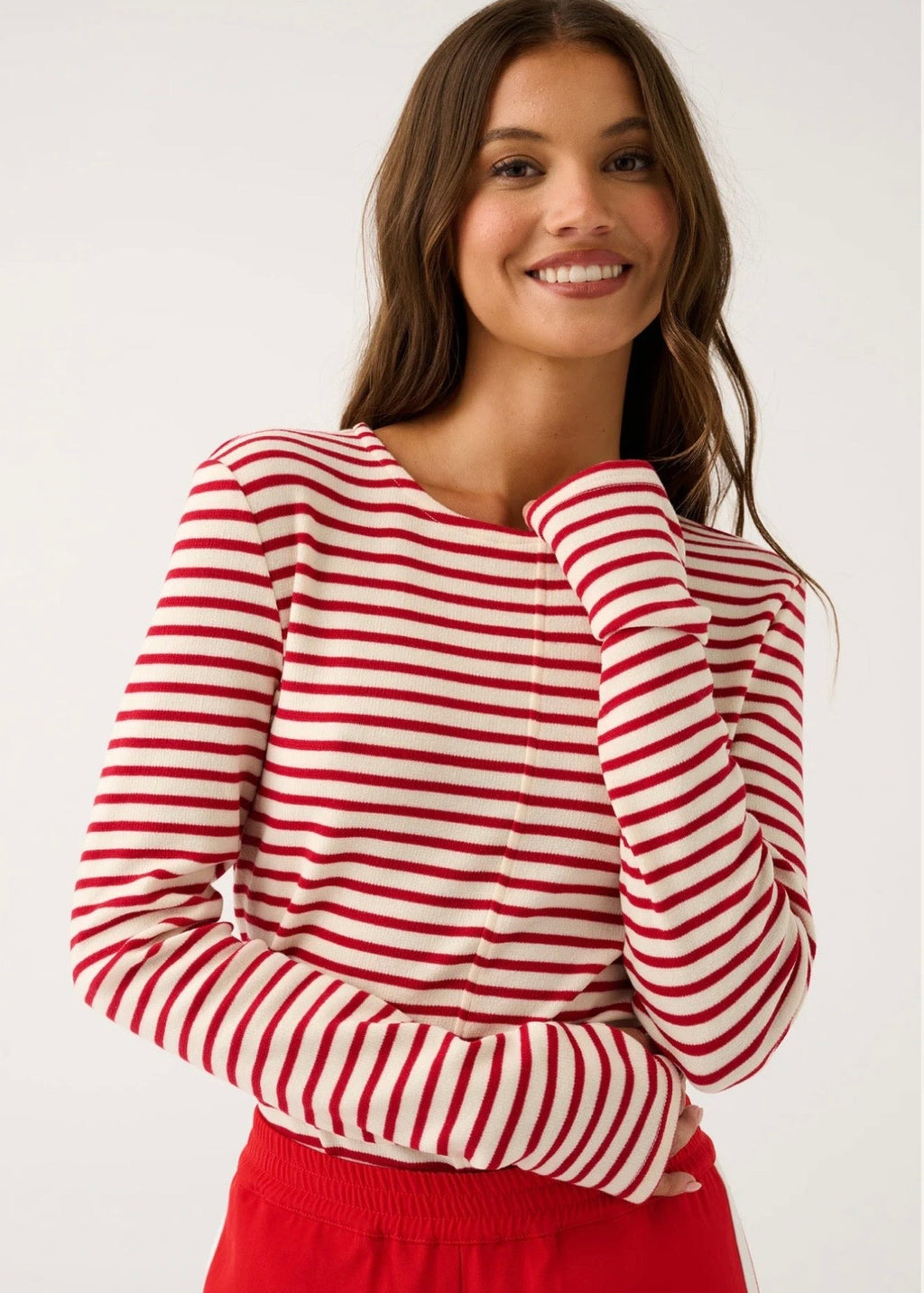 Aspyn Top ~ Ruby Stripe