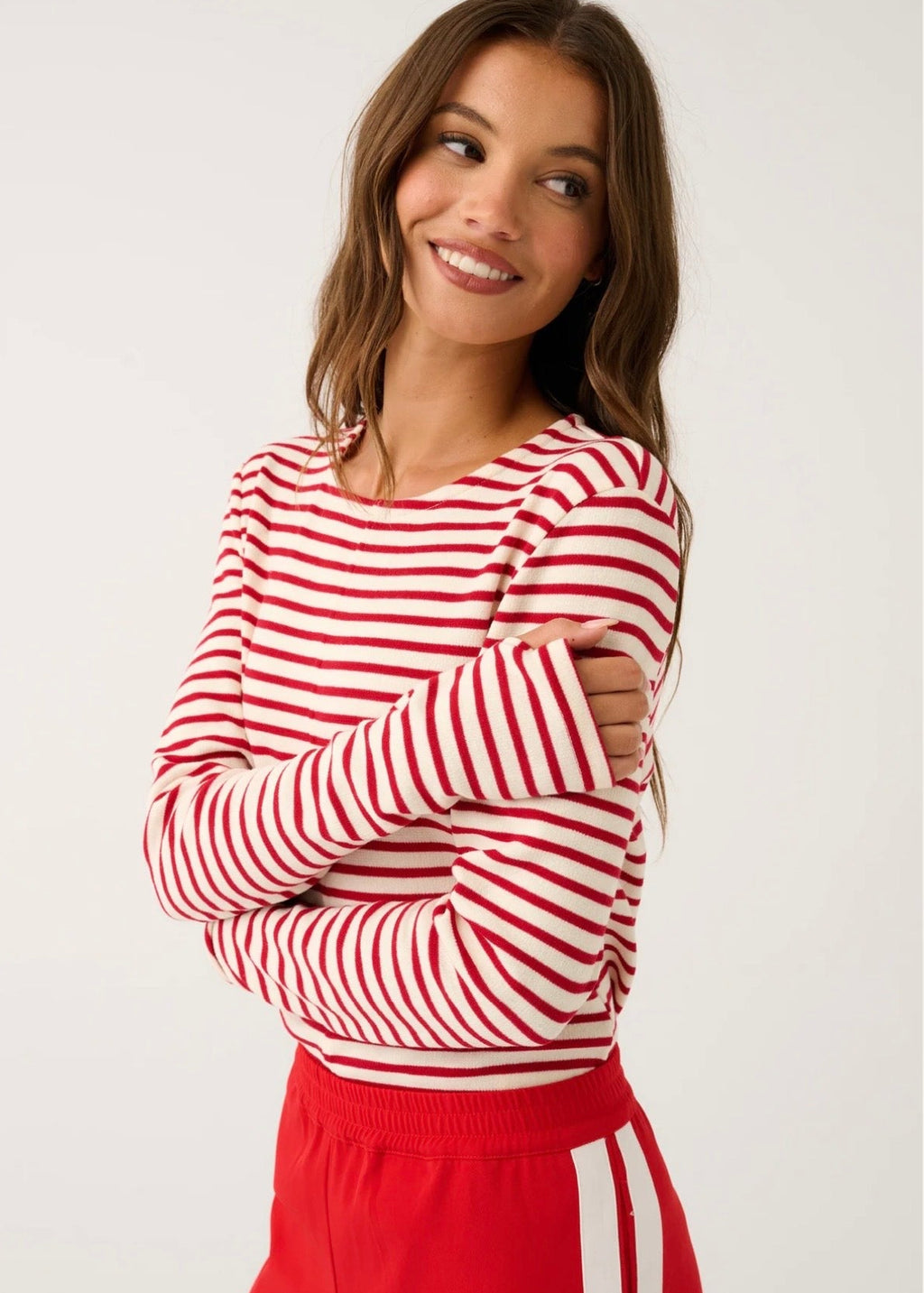 Aspyn Top ~ Ruby Stripe