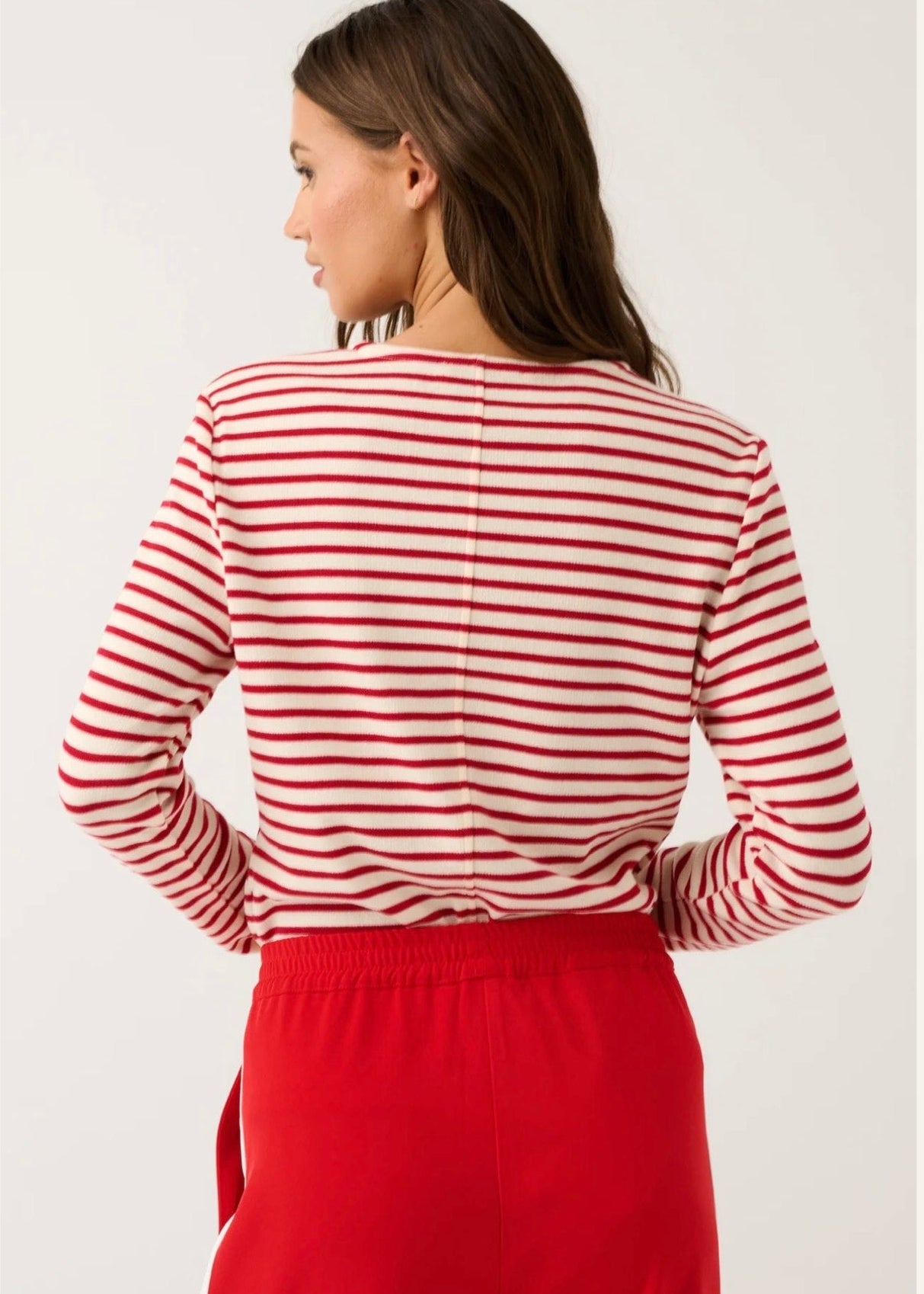 Aspyn Top ~ Ruby Stripe