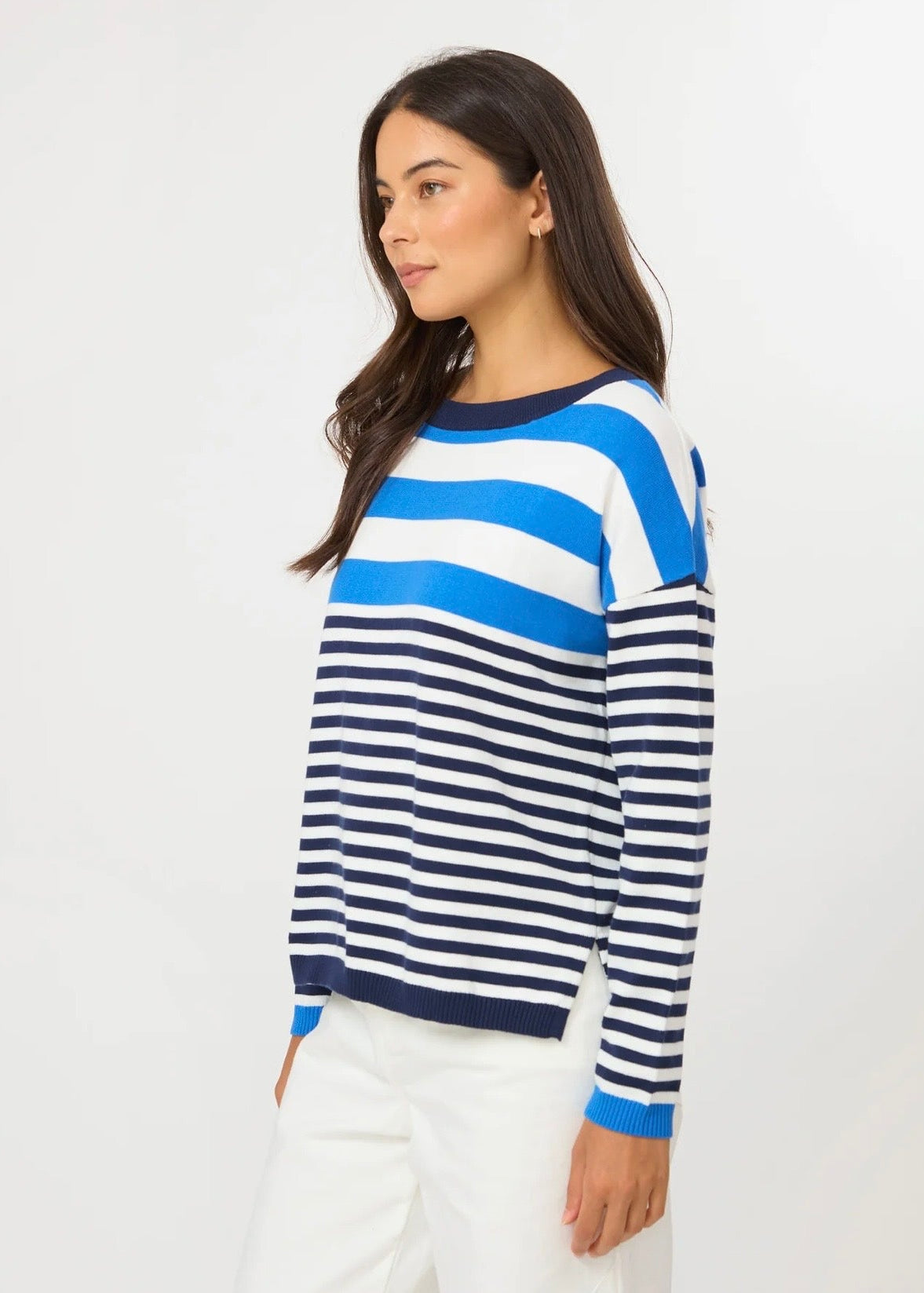 High Street Jumper ~ Cobalt/Navy