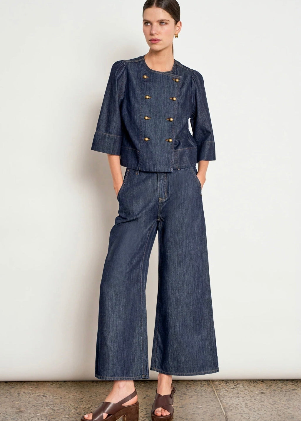 Plunge Jacket ~ Dark Denim