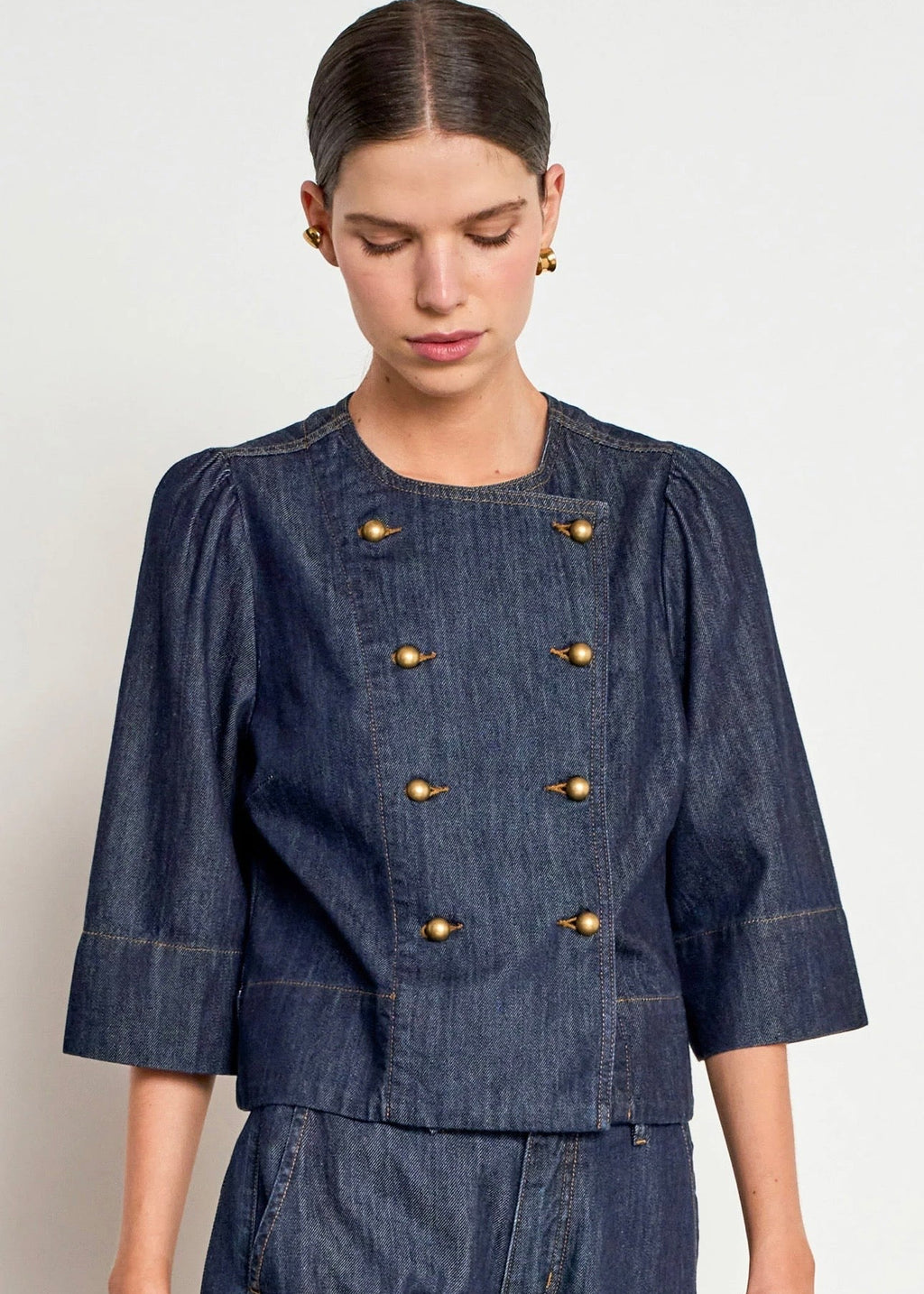 Plunge Jacket ~ Dark Denim