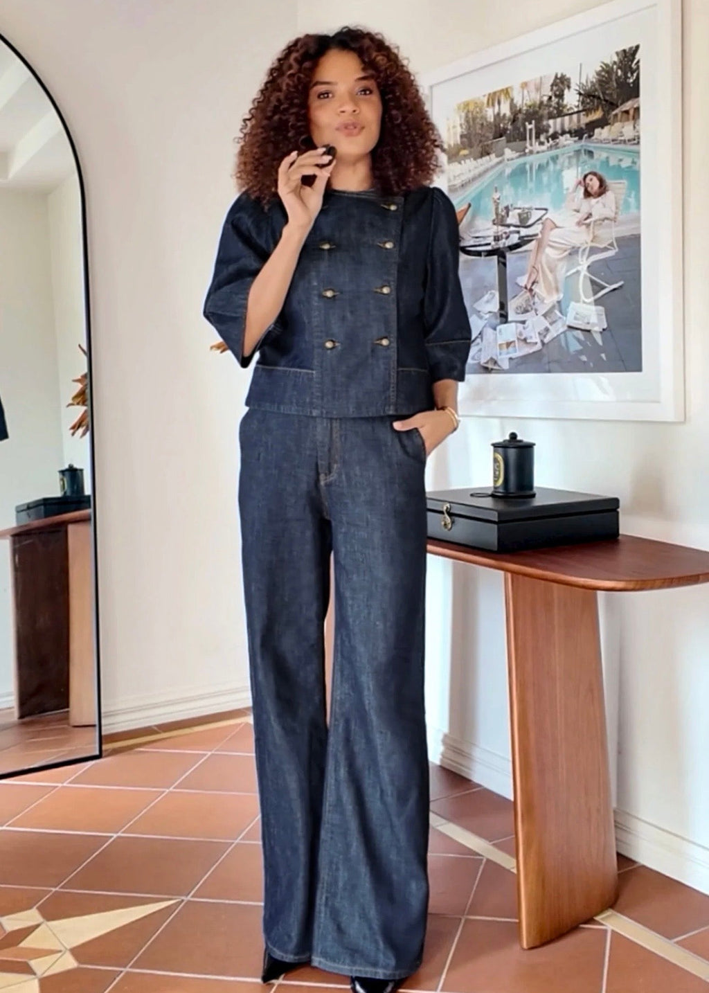 Plunge Jacket ~ Dark Denim