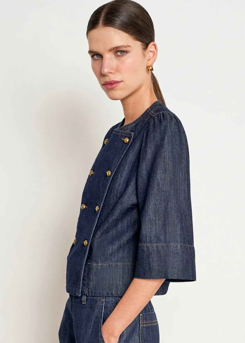 Plunge Jacket ~ Dark Denim