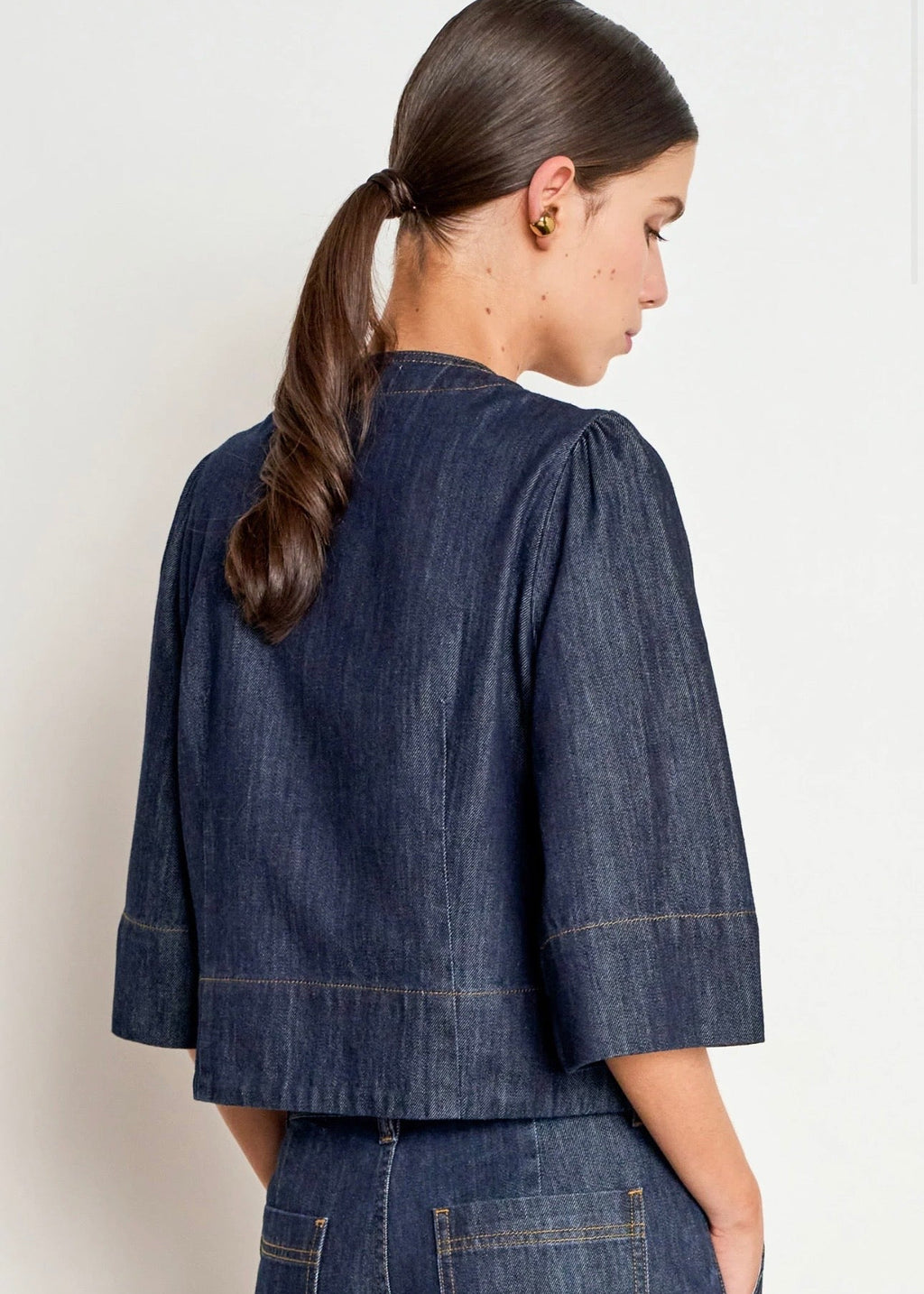 Plunge Jacket ~ Dark Denim