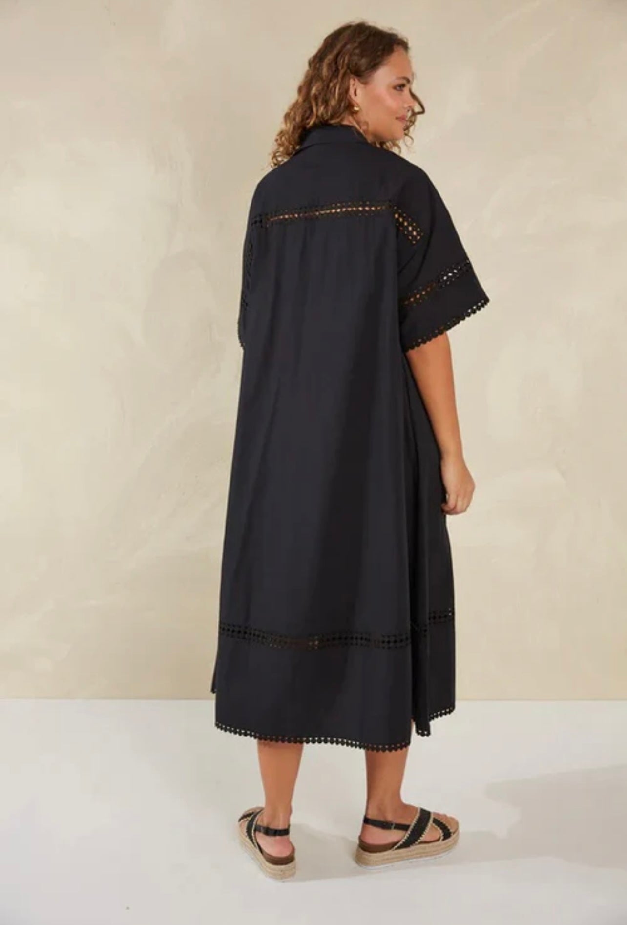 Adelfia Shirt Dress ~ Domino
