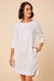 Boatneck Shift Dress ~ White