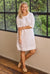 Boatneck Shift Dress ~ White