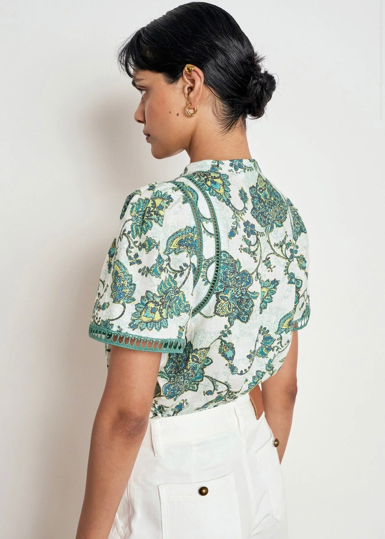 Charm Top ~ Garden Paisley