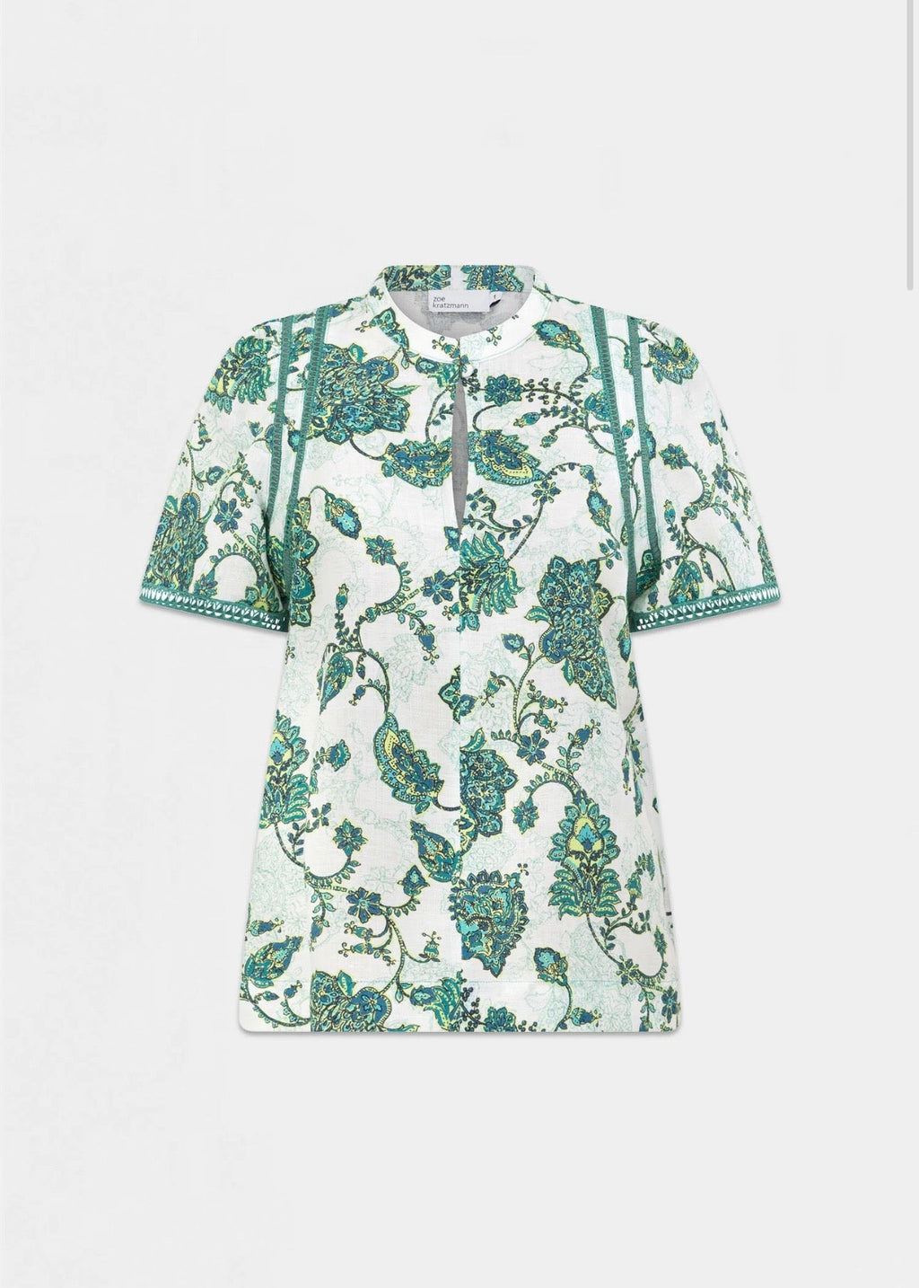 Charm Top ~ Garden Paisley