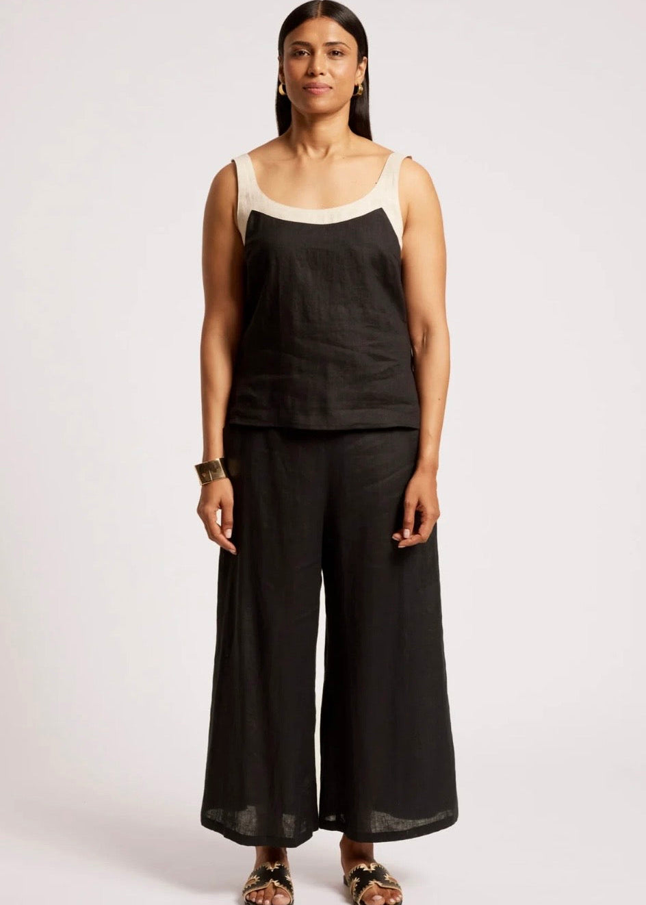 Maris Splice Tank ~ Black/Tusk