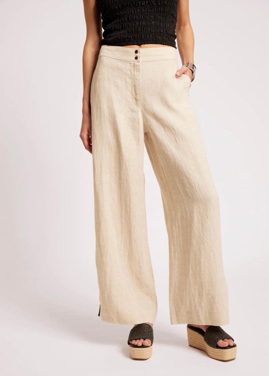 Maris Splice Pant ~ Tusk/Black