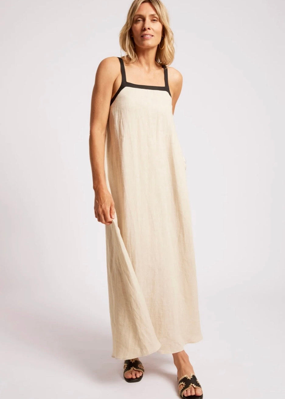 Maris Splice Tank Maxi ~ Tusk/Black