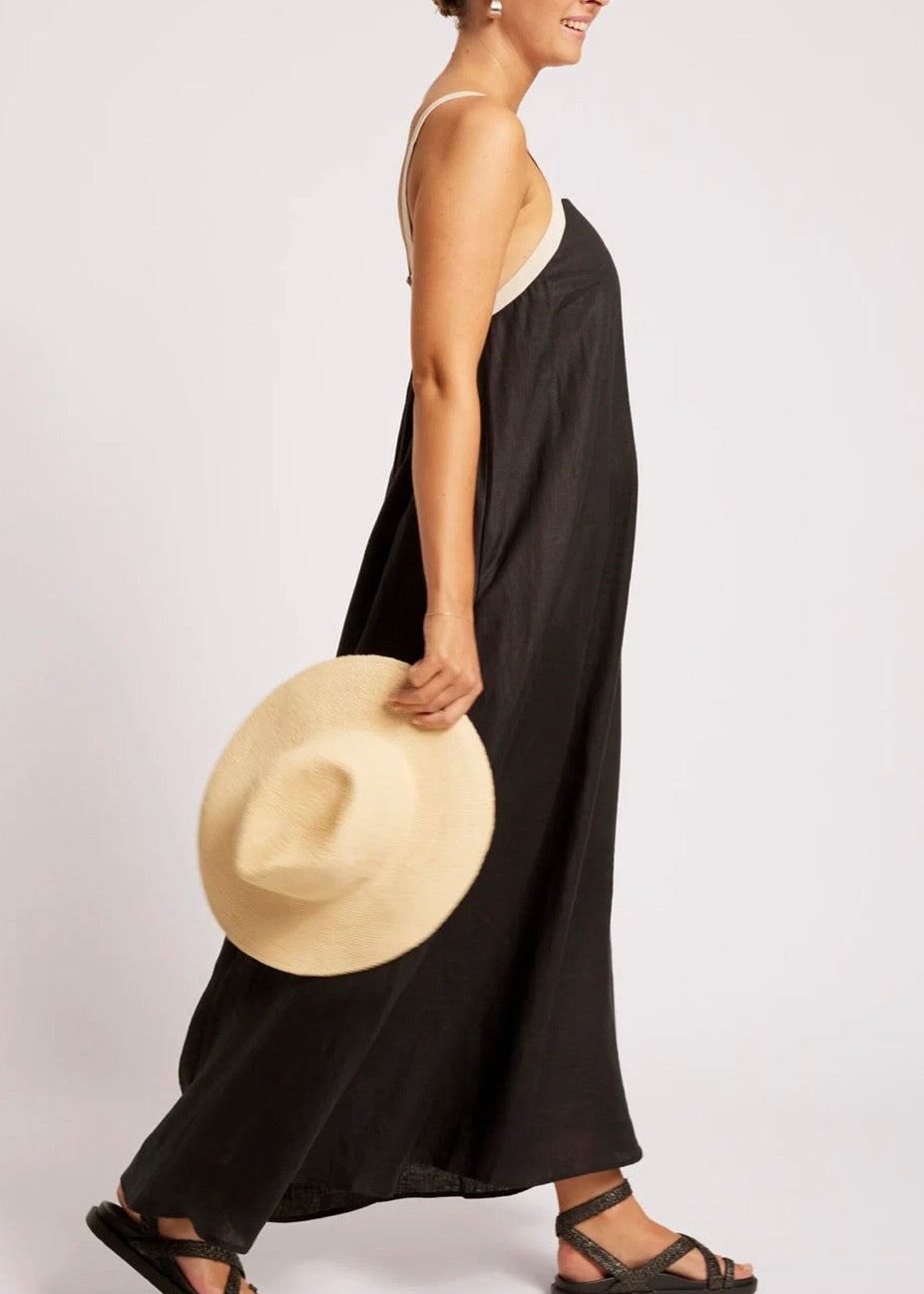 Maris Splice Tank Maxi ~ Black/Tusk