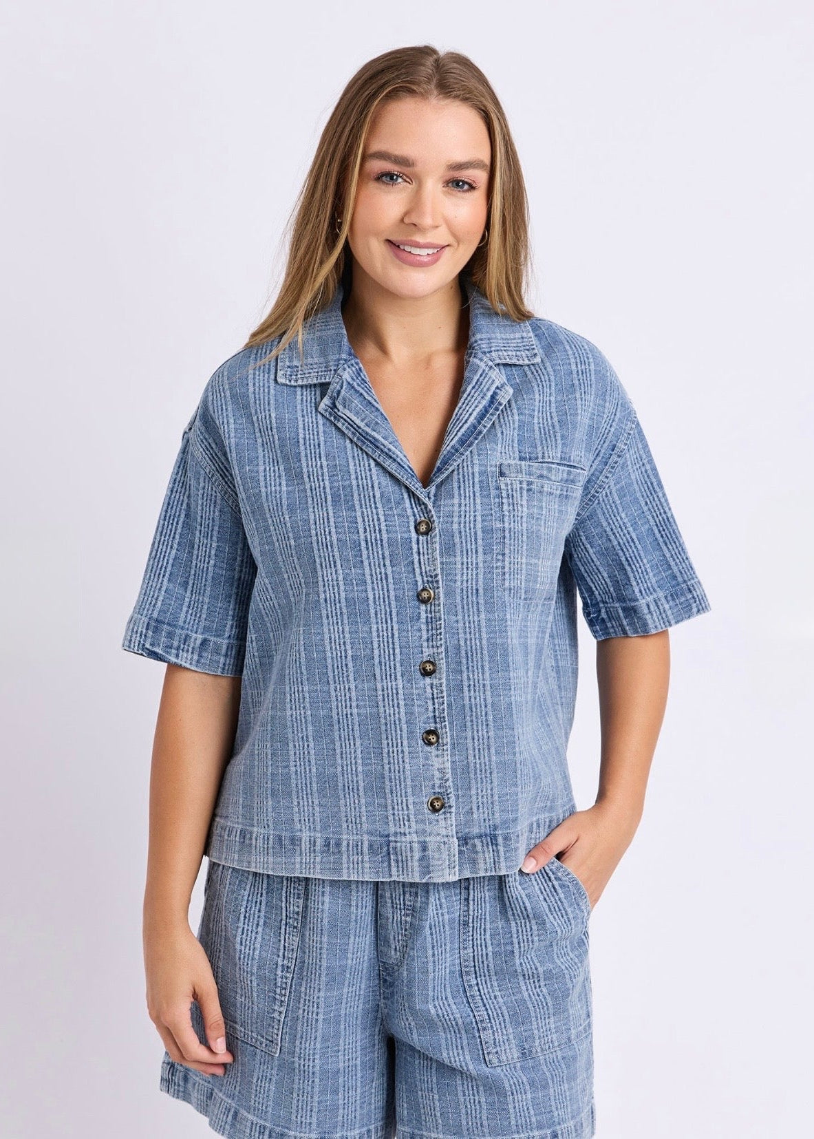 Cove Shirt ~ Denim Check