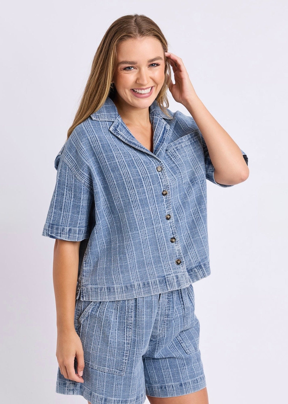 Cove Shirt ~ Denim Check