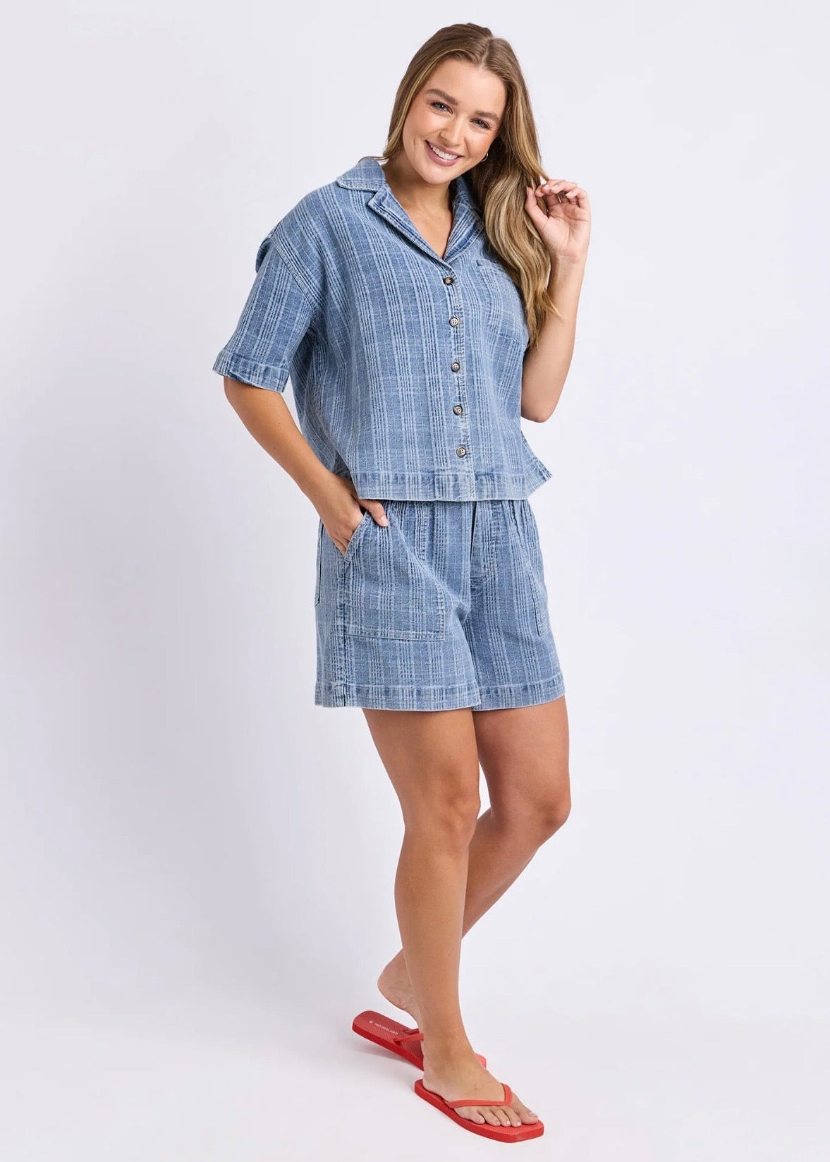 Cove Shirt ~ Denim Check
