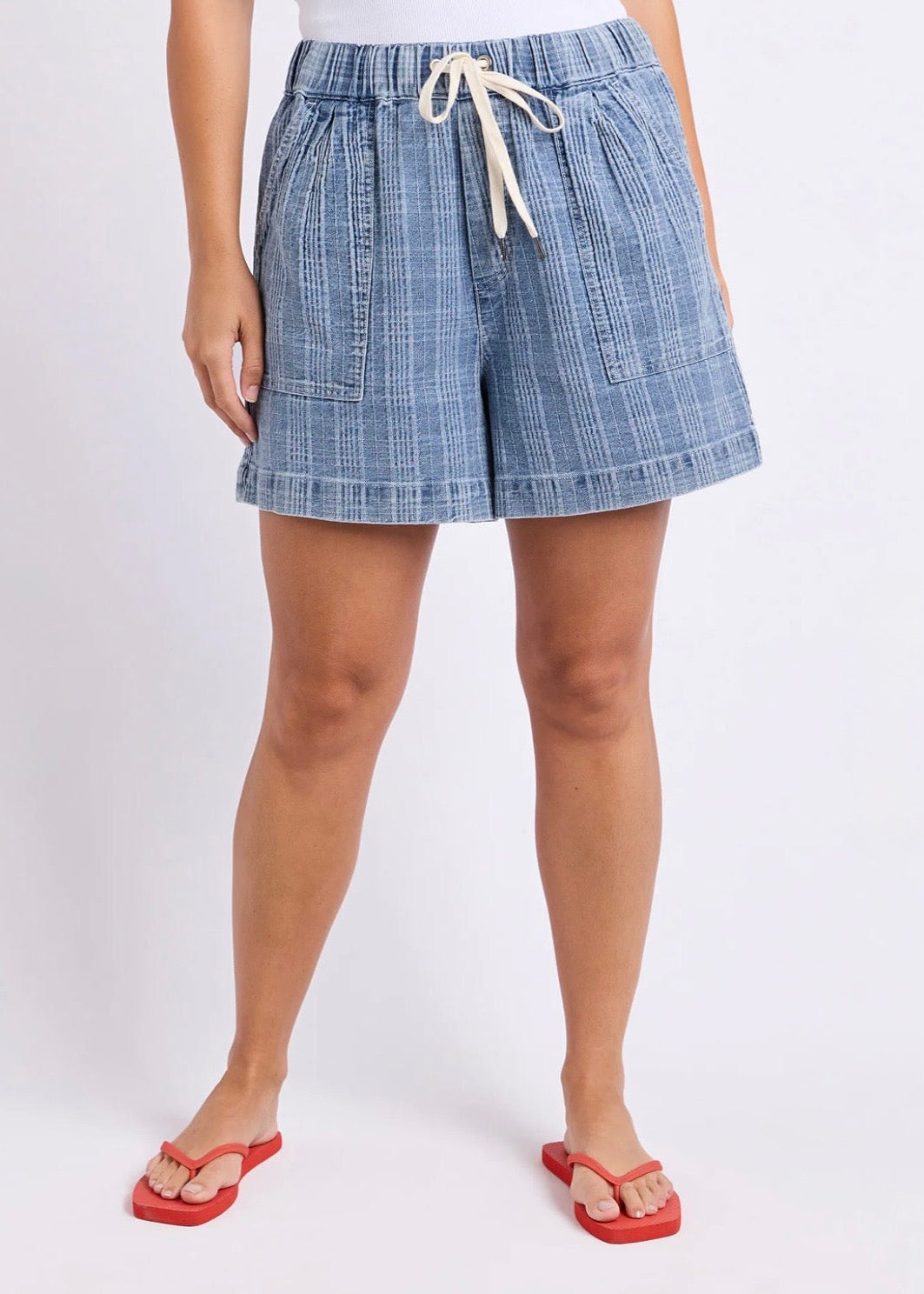 Cove Short ~ Denim Check