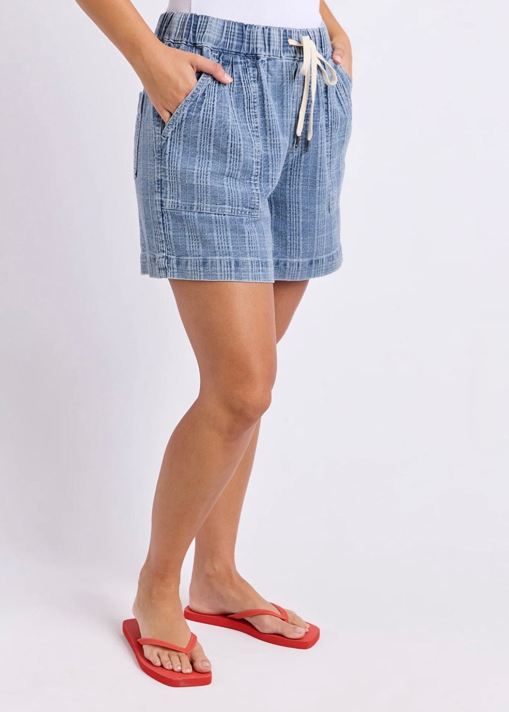 Cove Short ~ Denim Check