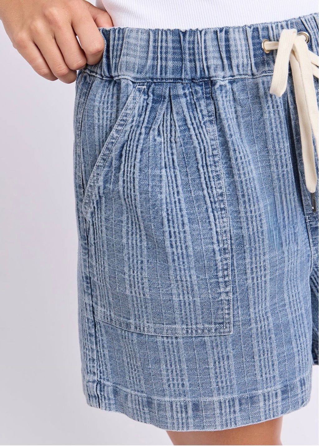 Cove Short ~ Denim Check
