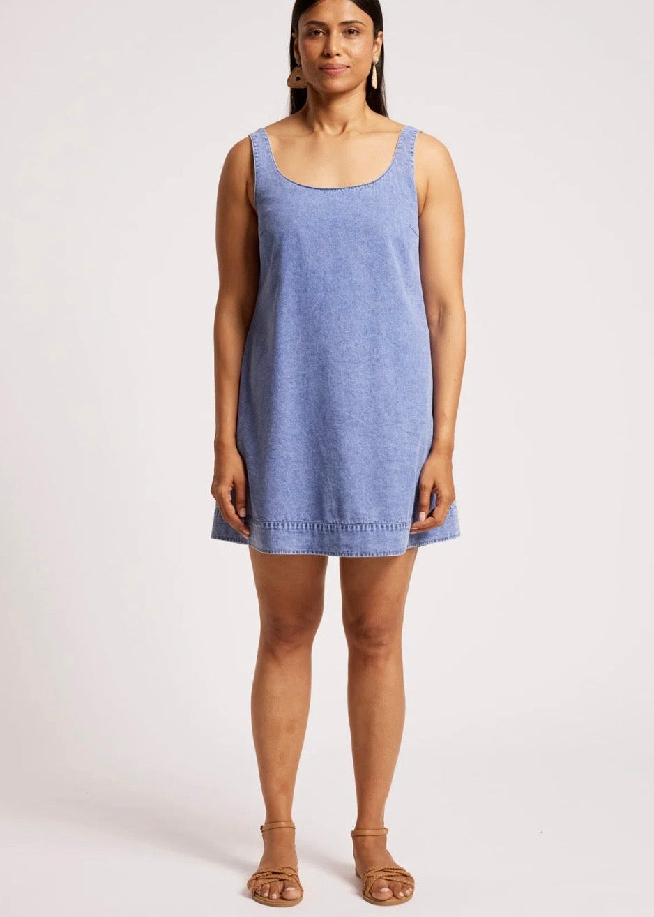 Dusk Tank Dress ~ Denim