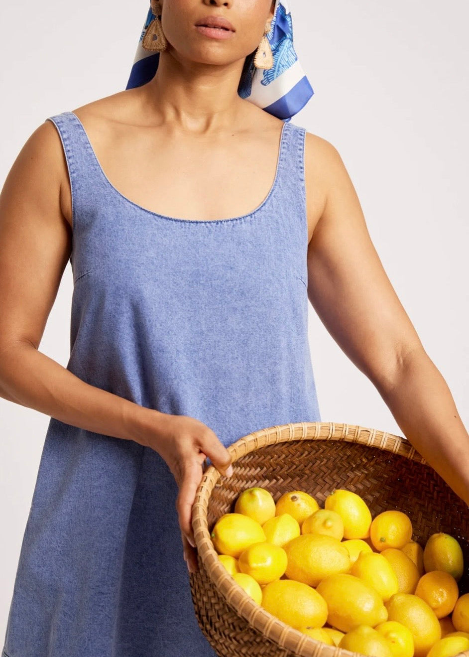 Dusk Tank Dress ~ Denim