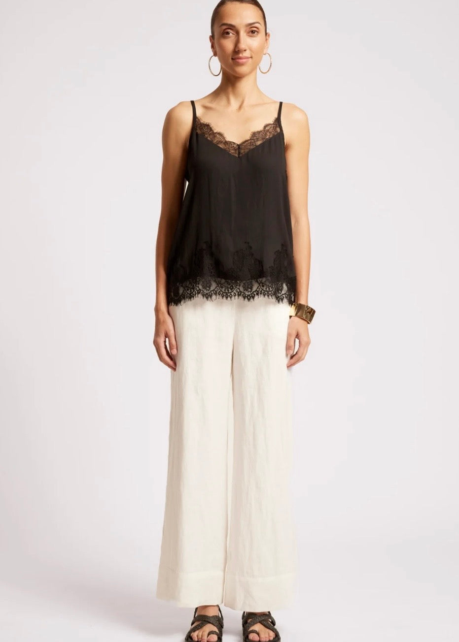 Drift Lace Tank ~ Black