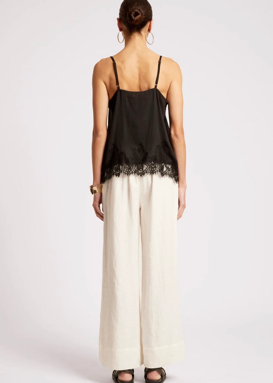 Drift Lace Tank ~ Black