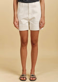 Daisy Denim Short ~ White