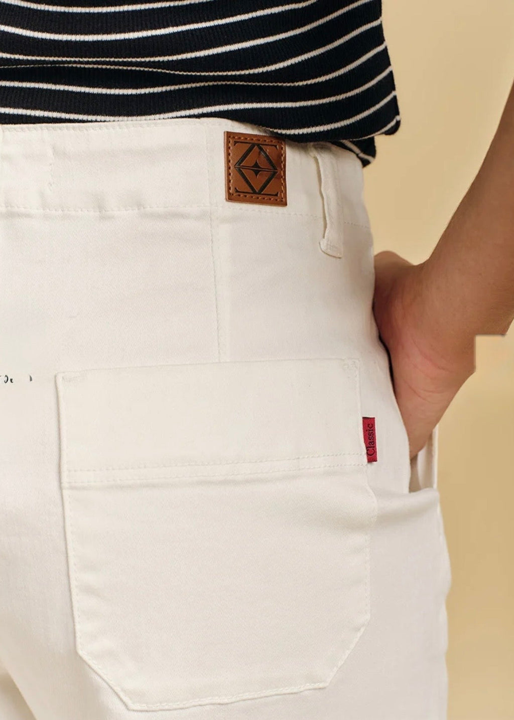 Daisy Denim Short ~ White