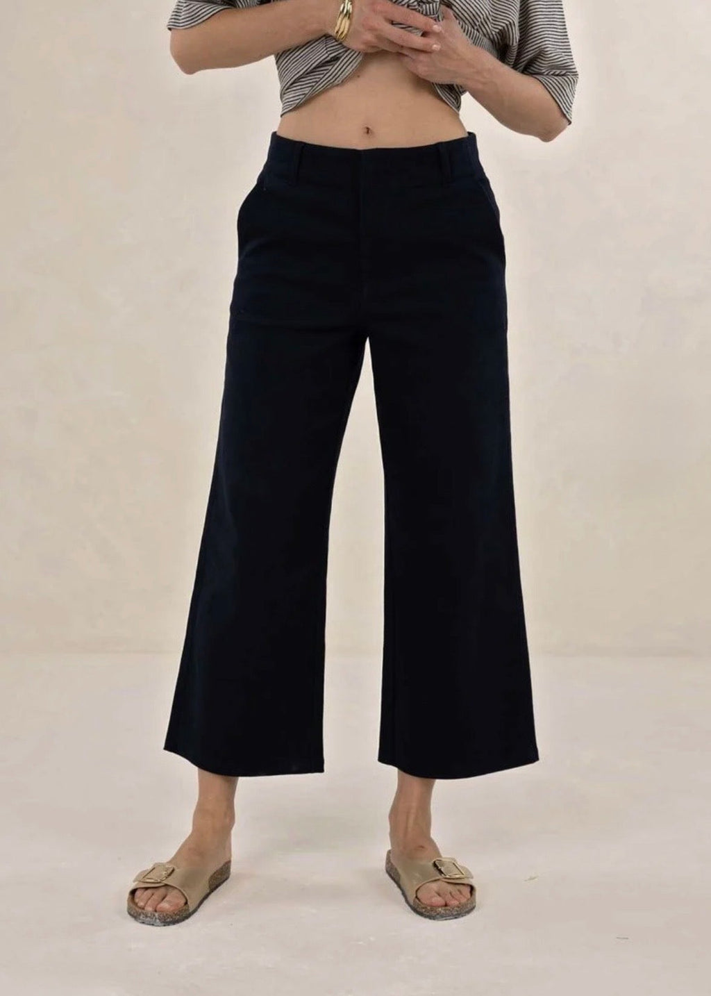 Margot Drill Pant ~ Navy