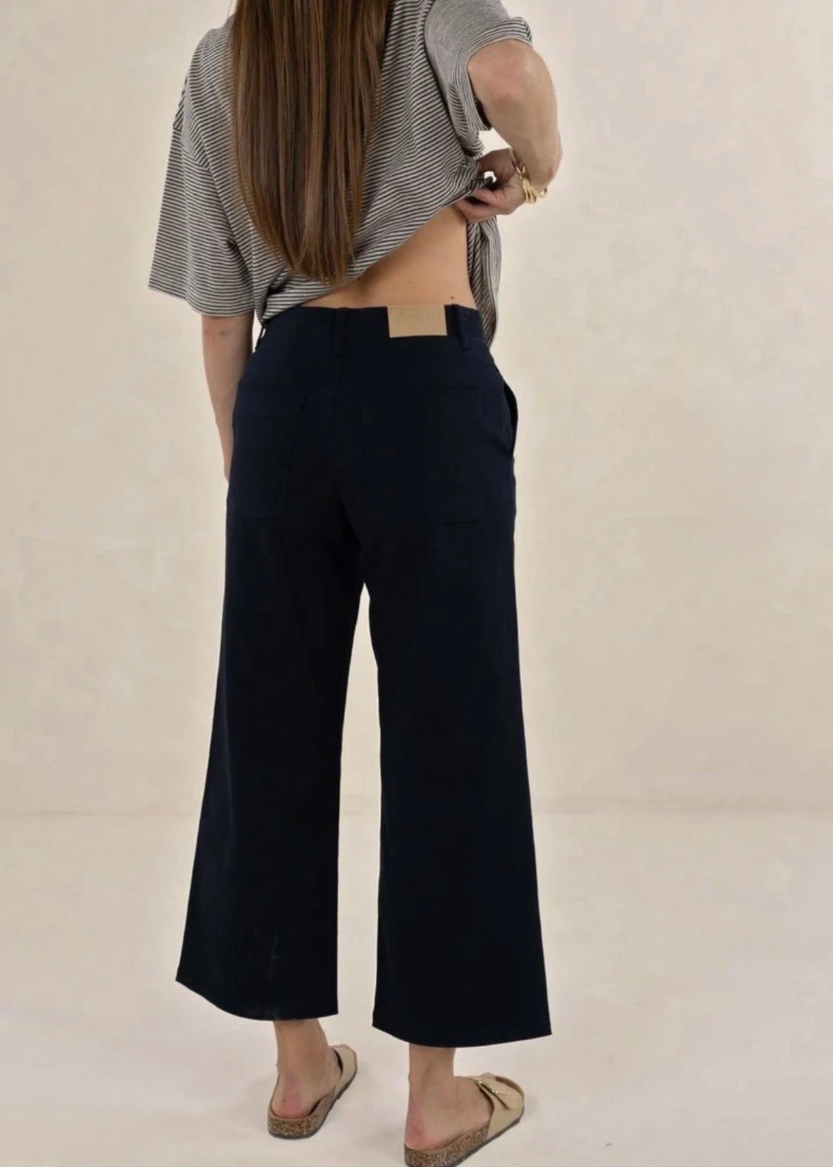 Margot Drill Pant ~ Navy
