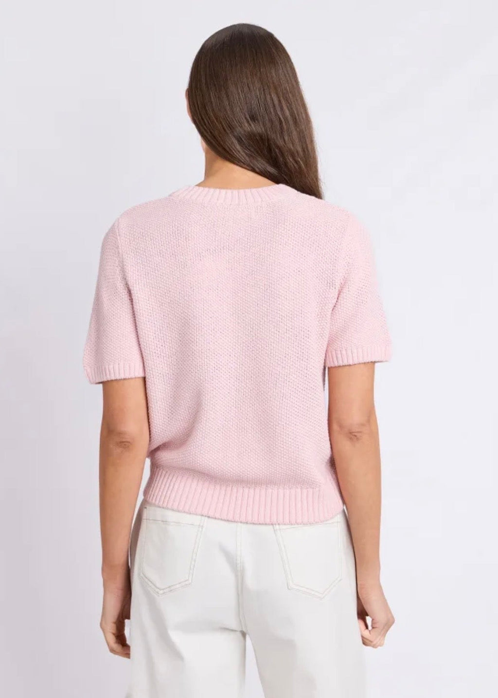 Blair Short Sleeve Knit ~ Pink