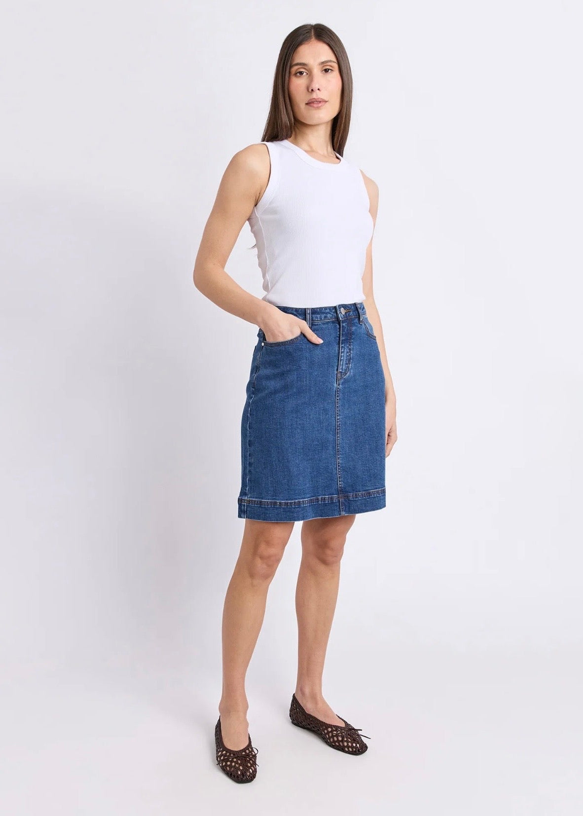 Bower Skirt ~ Denim